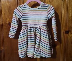 Ruffle Butts Rainbow Striped Kids Dress